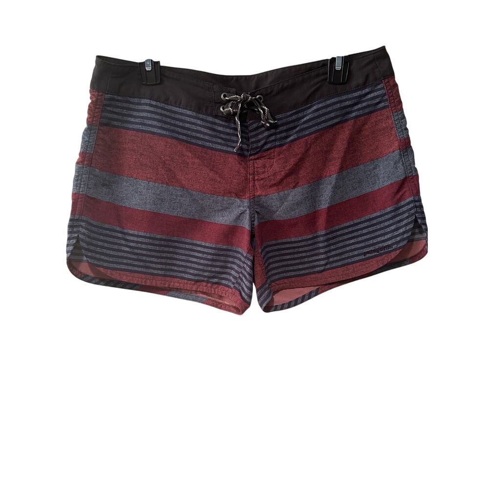 Patagonia Striped Board Shorts Size 8 Surf Swim Outdoor